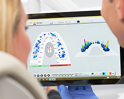 Cavity detection system on computer screen