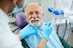 Man with dentures in Weyauwega