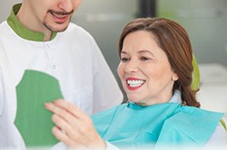 Woman during dental checkup in Weyauwega