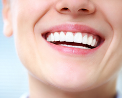 Closeup of health teeth and gums